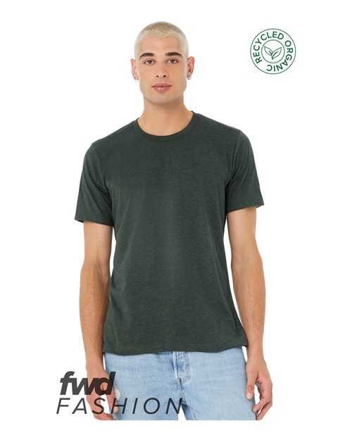 Bella + Canvas 3001RCY FWD Fashion Unisex Jersey Recycled Organic Tee - Heather Forest - HIT a Double - 1