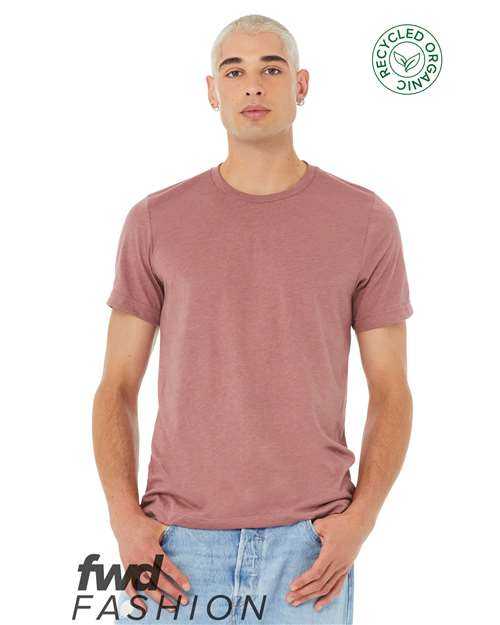 Bella + Canvas 3001RCY FWD Fashion Unisex Jersey Recycled Organic Tee - Heather Mauve - HIT a Double - 1