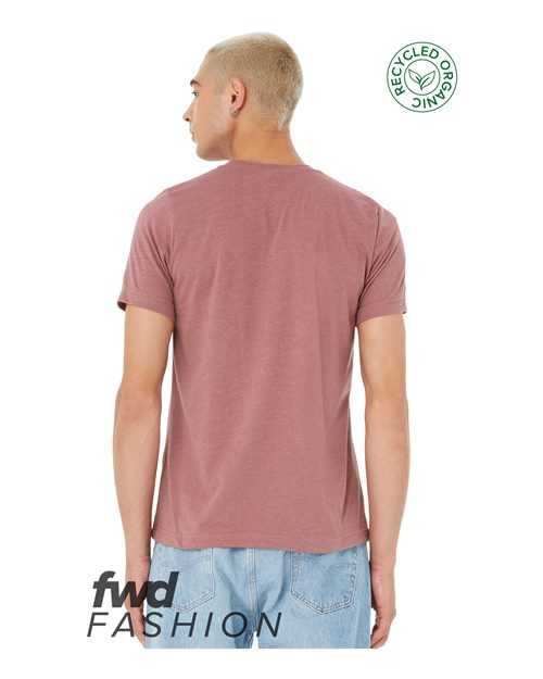 Bella + Canvas 3001RCY FWD Fashion Unisex Jersey Recycled Organic Tee - Heather Mauve - HIT a Double - 3