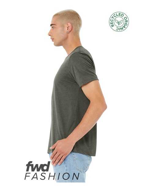 Bella + Canvas 3001RCY FWD Fashion Unisex Jersey Recycled Organic Tee - Heather Military Green - HIT a Double - 2