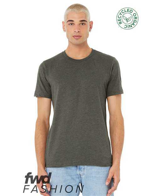 Bella + Canvas 3001RCY FWD Fashion Unisex Jersey Recycled Organic Tee - Heather Military Green - HIT a Double - 1