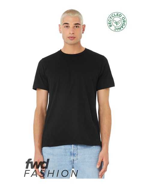 Bella + Canvas 3001RCY FWD Fashion Unisex Jersey Recycled Organic Tee - Solid Black Blend - HIT a Double - 1