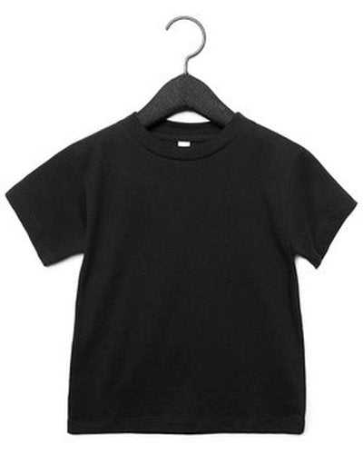 Bella + Canvas 3001T Toddler Jersey Short-Sleeve T-Shirt - Black - HIT a Double