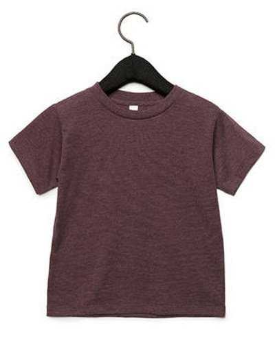 Bella + Canvas 3001T Toddler Jersey Short-Sleeve T-Shirt - Heather Maroon - HIT a Double