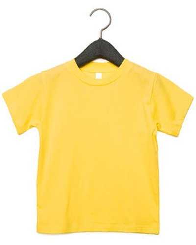 Bella + Canvas 3001T Toddler Jersey Short-Sleeve T-Shirt - Yellow - HIT a Double
