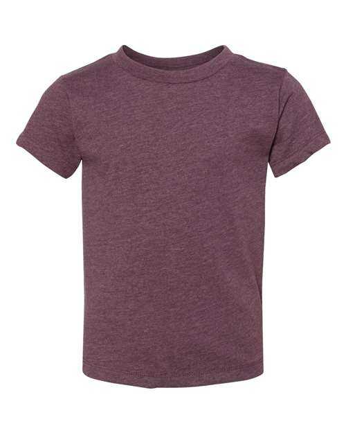 Bella + Canvas 3001T Toddler Jersey Tee - Heather Maroon - HIT a Double
