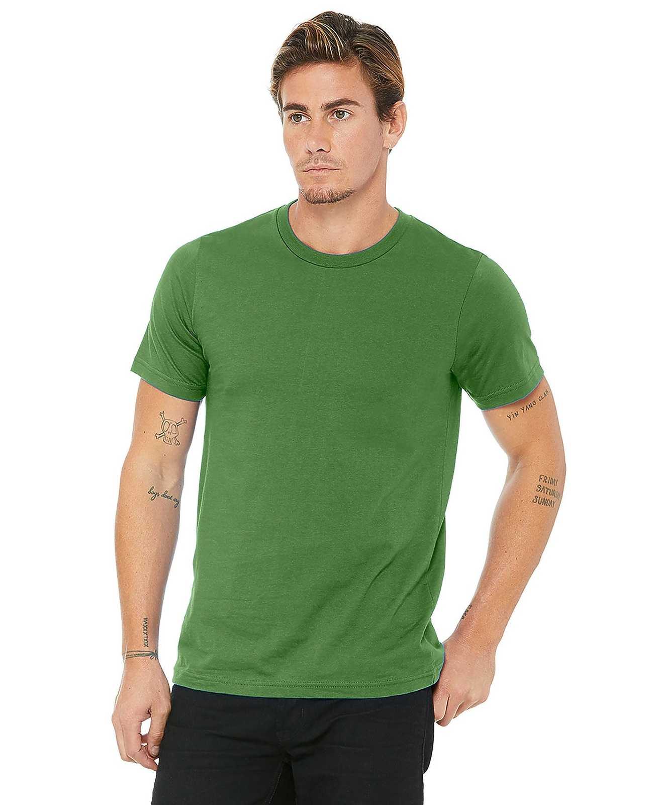 Bella + Canvas 3001U Unisex Made In The USA Jersey Short Sleeve Tee - Leaf - HIT a Double