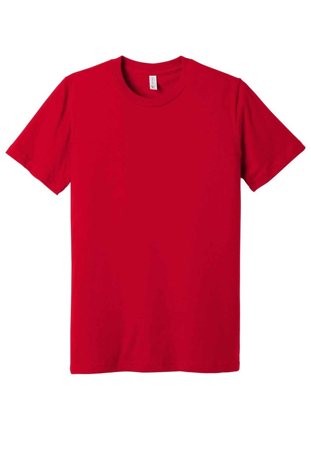 Bella + Canvas 3001U Unisex Made In The USA Jersey Short Sleeve Tee - Red - HIT a Double