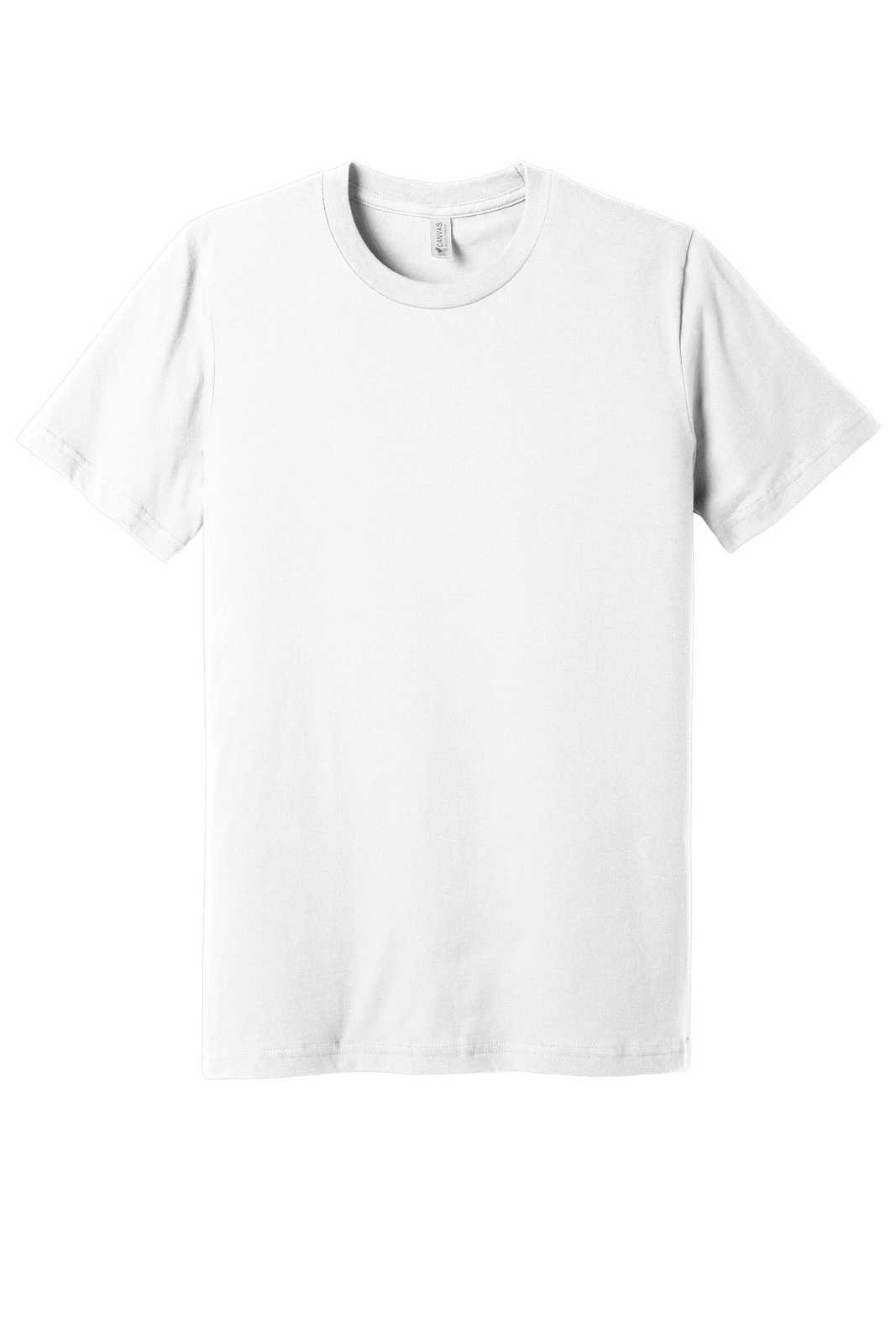 Bella + Canvas 3001U Unisex Made In The USA Jersey Short Sleeve Tee - White - HIT a Double