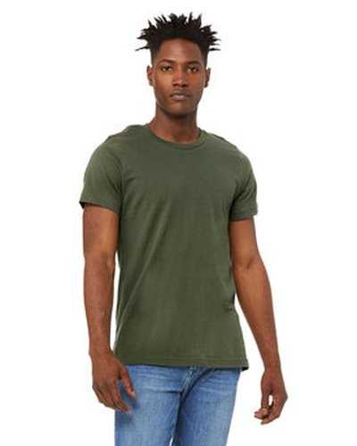 Bella + Canvas 3001U Unisex Made In The USA Jersey T-Shirt - Military Green - HIT a Double