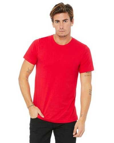 Bella + Canvas 3001U Unisex Made In The USA Jersey T-Shirt - Red - HIT a Double