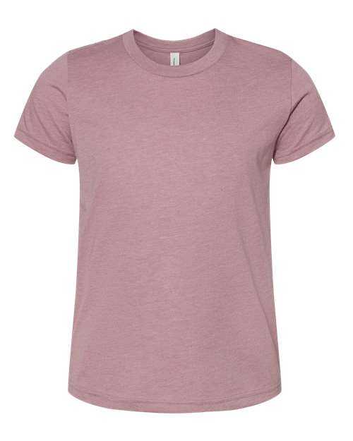 Bella + Canvas 3001YCVC Youth CVC Unisex Jersey Tee - Heather Orchid - HIT a Double - 1