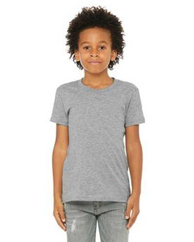 Bella + Canvas 3001YCV Youth CVC Jersey T-Shirt - Athletic Heather - HIT a Double