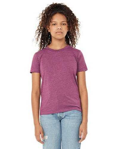 Bella + Canvas 3001YCV Youth CVC Jersey T-Shirt - Heather Magenta - HIT a Double