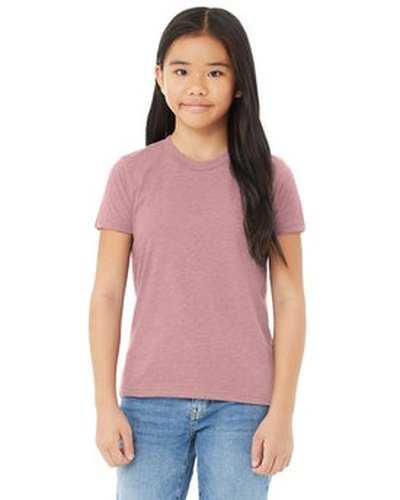 Bella + Canvas 3001YCV Youth CVC Jersey T-Shirt - Heather Orchid - HIT a Double