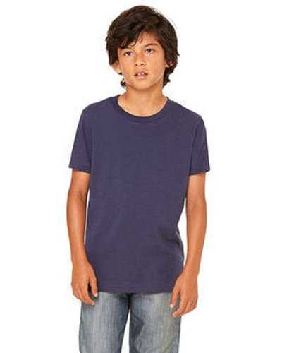 Bella + Canvas 3001Y Youth Jersey T-Shirt - Navy - HIT a Double