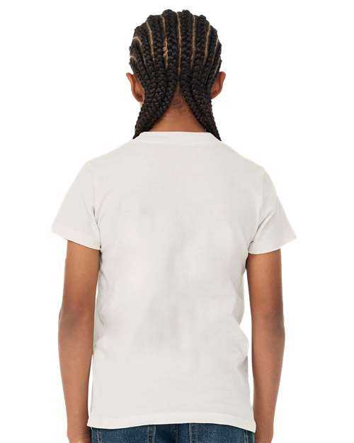 Bella + Canvas 3001Y Youth Unisex Jersey Tee - Vintage White - HIT a Double - 3