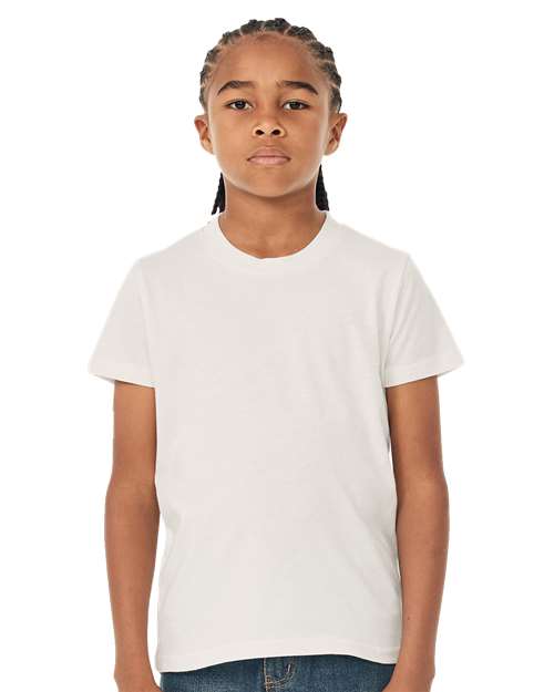 Bella + Canvas 3001Y Youth Unisex Jersey Tee - Vintage White - HIT a Double - 1