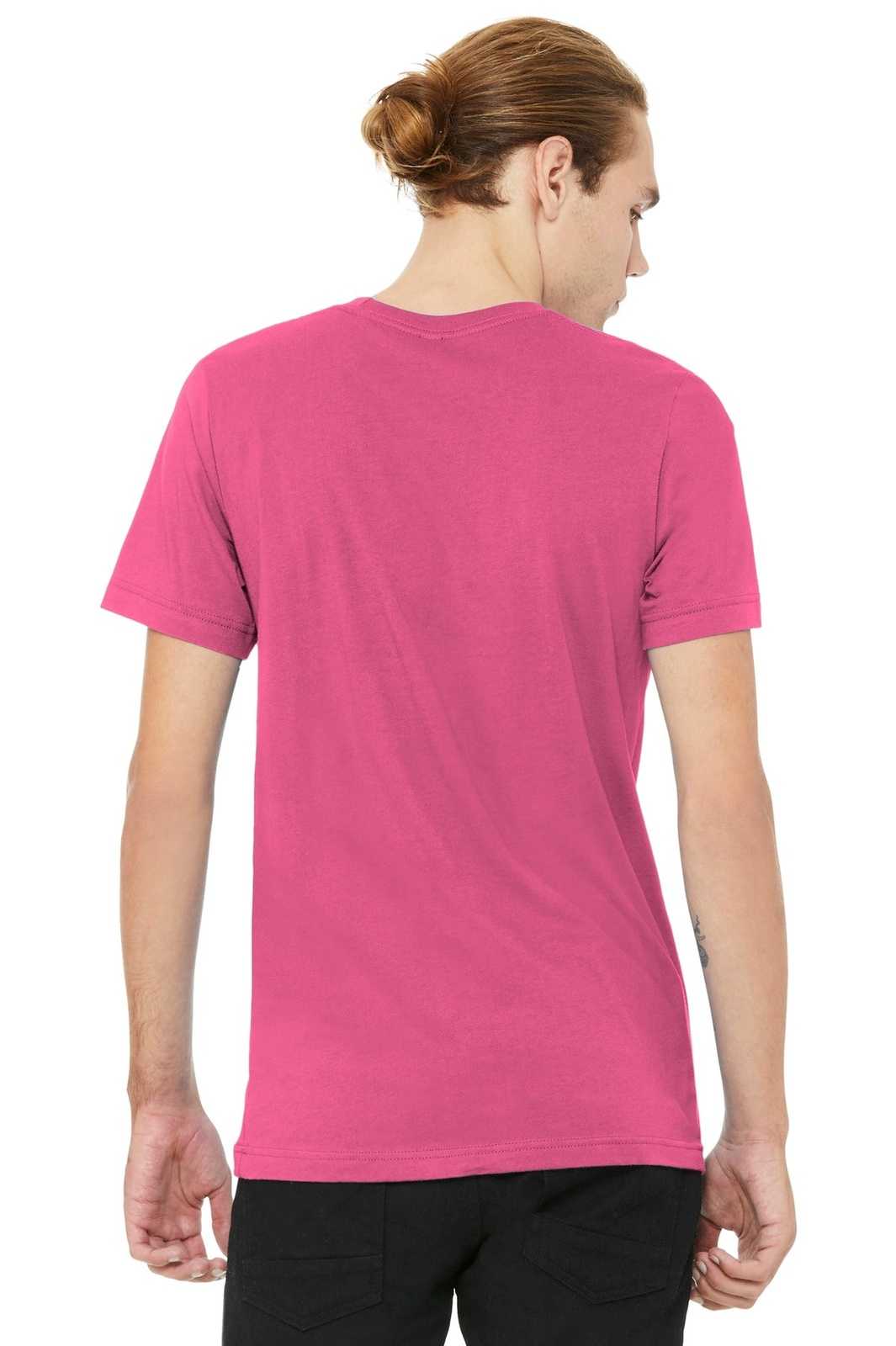Bella + Canvas 3001 Unisex Jersey Short Sleeve Tee - Charity Pink - HIT a Double