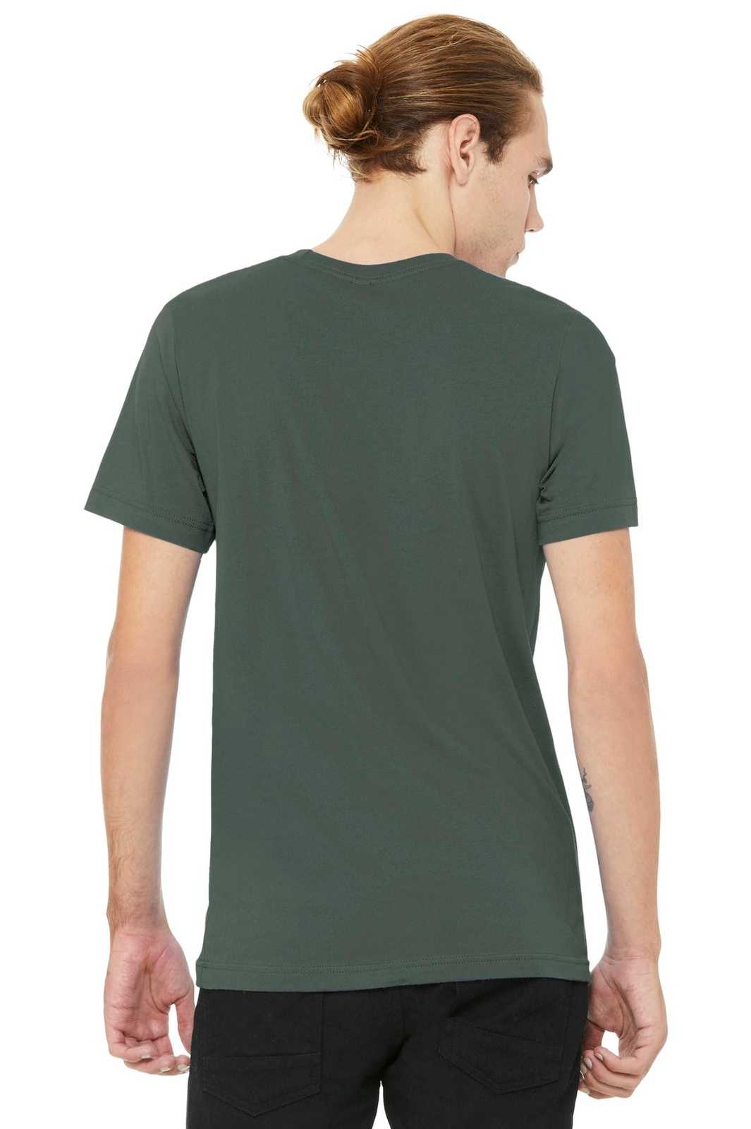 Bella + Canvas 3001 Unisex Jersey Short Sleeve Tee - Military Green - HIT a Double