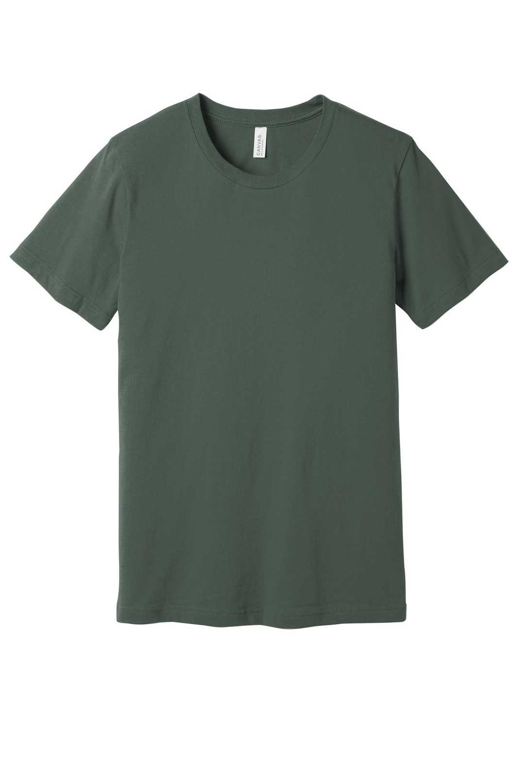Bella + Canvas 3001 Unisex Jersey Short Sleeve Tee - Military Green - HIT a Double