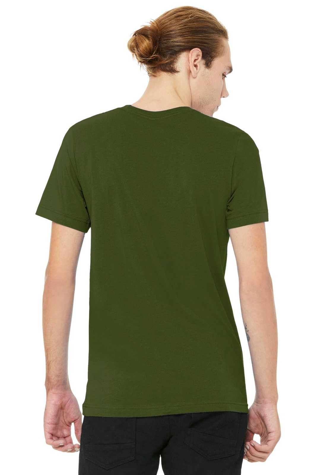 Bella + Canvas 3001 Unisex Jersey Short Sleeve Tee - Olive - HIT a Double