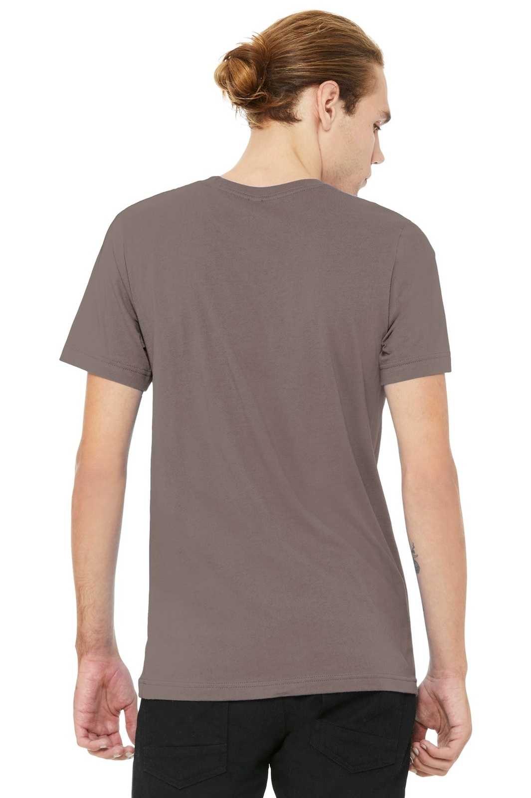 Bella + Canvas 3001 Unisex Jersey Short Sleeve Tee - Pebble Brown - HIT a Double