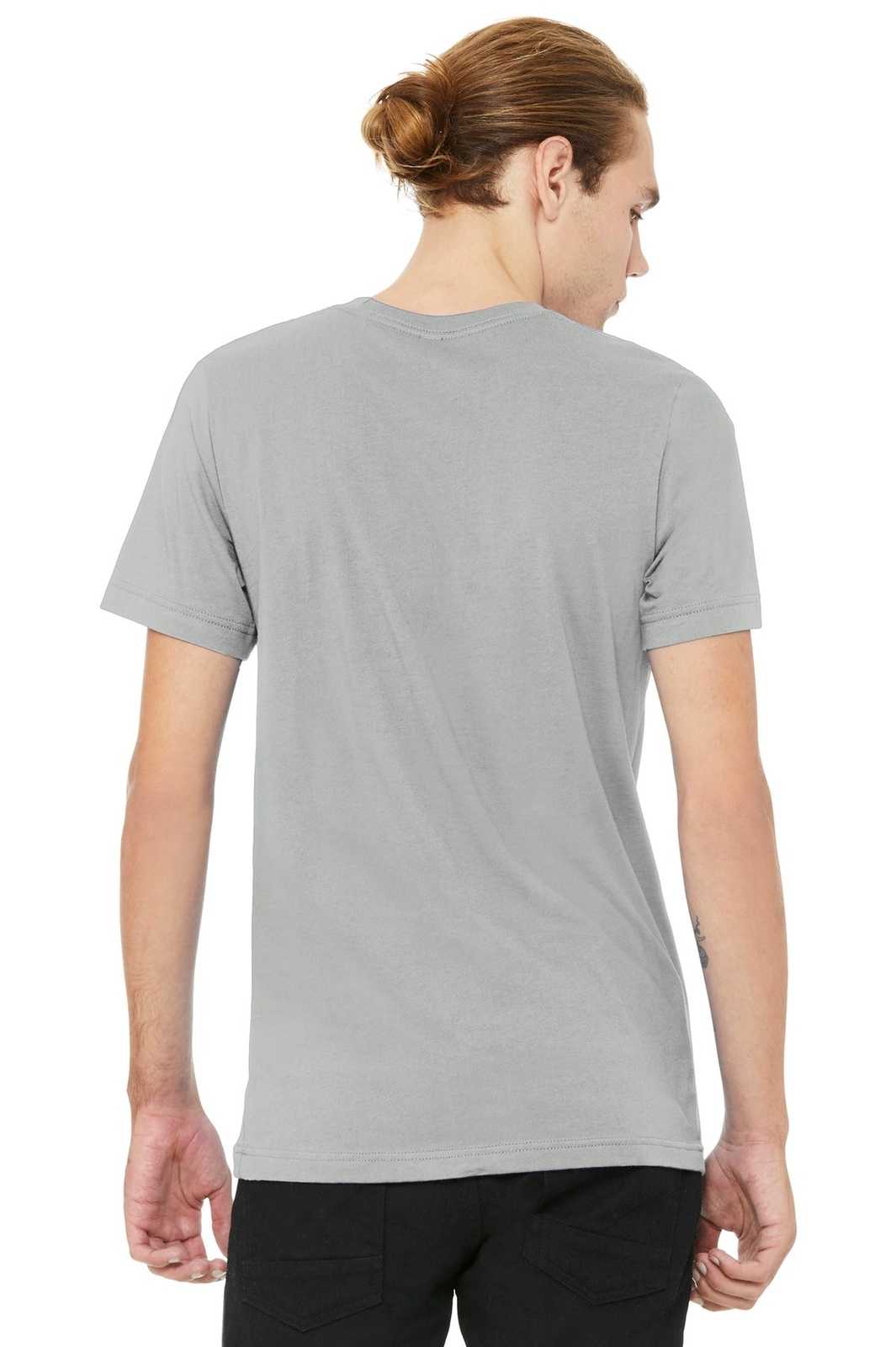 Bella + Canvas 3001 Unisex Jersey Short Sleeve Tee - Silver - HIT a Double