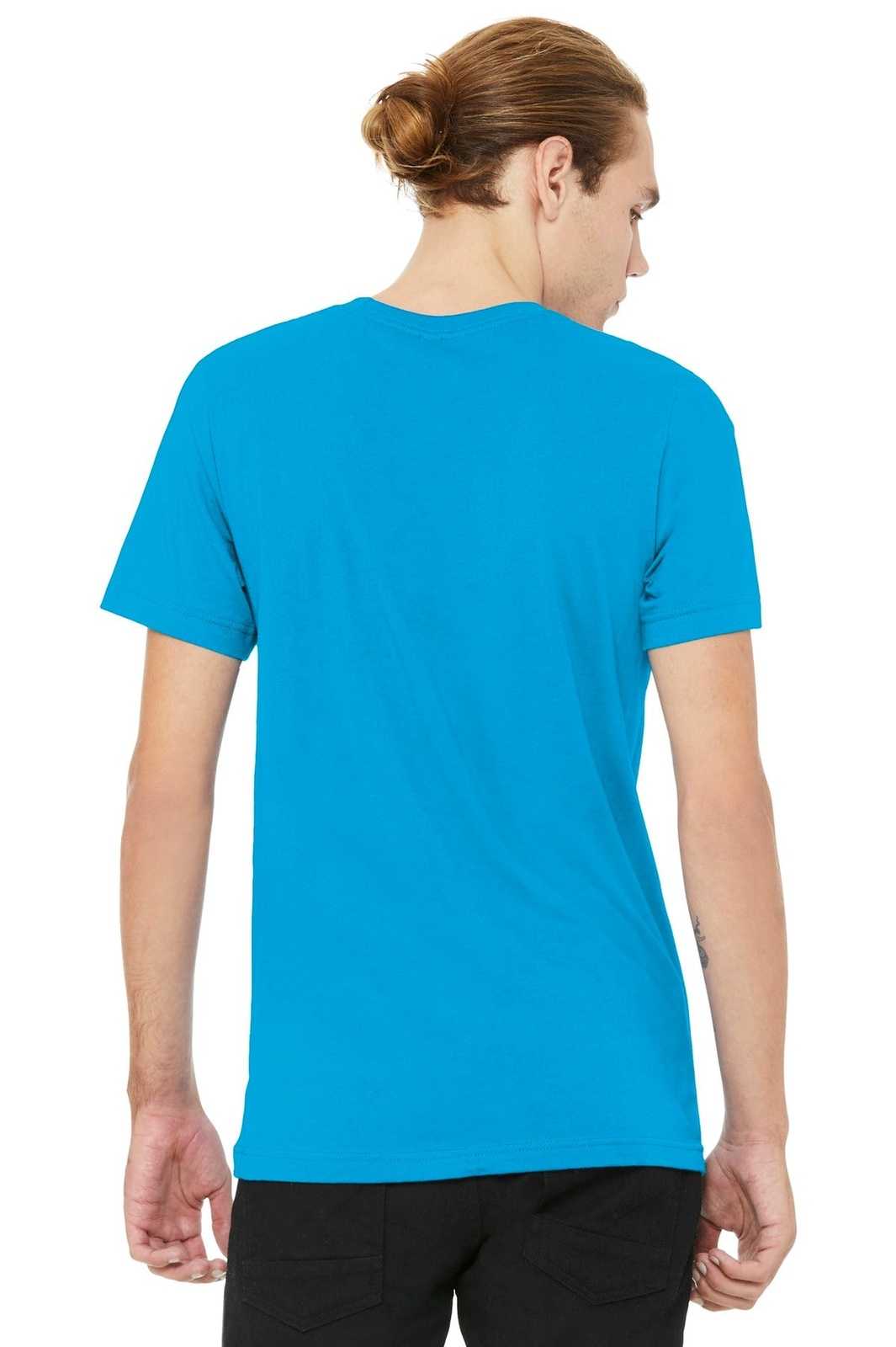 Bella + Canvas 3001 Unisex Jersey Short Sleeve Tee - Turquoise - HIT a Double
