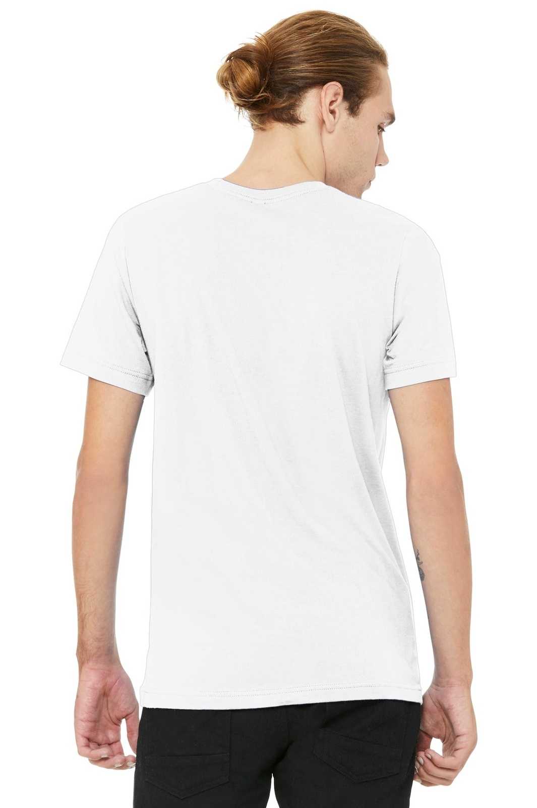 Bella + Canvas 3001 Unisex Jersey Short Sleeve Tee - White - HIT a Double