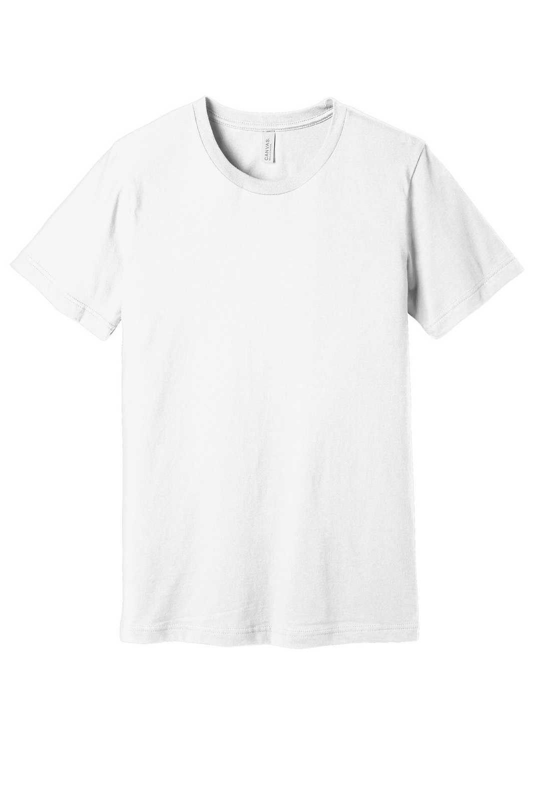 Bella + Canvas 3001 Unisex Jersey Short Sleeve Tee - White - HIT a Double