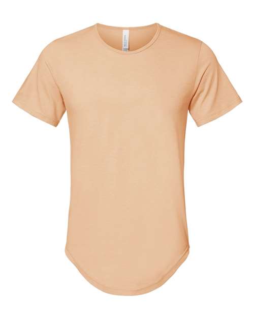 Bella + Canvas 3003 Jersey Curved Hem Tee - Heather Sand Dune - HIT a Double