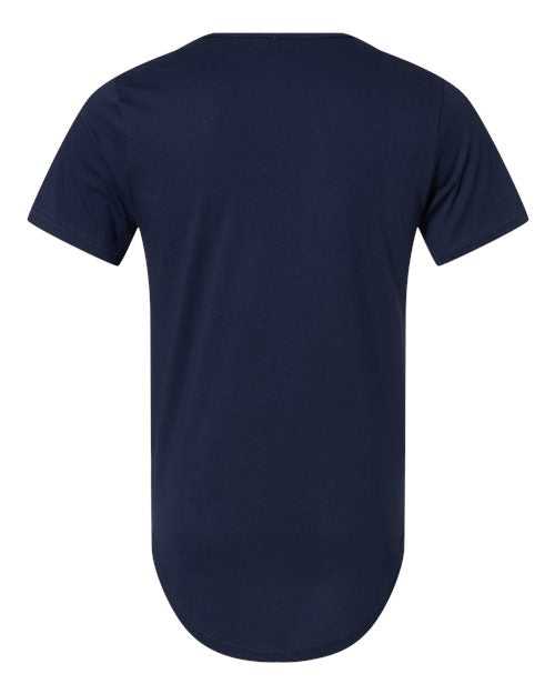 Bella + Canvas 3003 Jersey Curved Hem Tee - Navy - HIT a Double