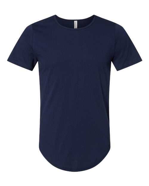 Bella + Canvas 3003 Jersey Curved Hem Tee - Navy - HIT a Double