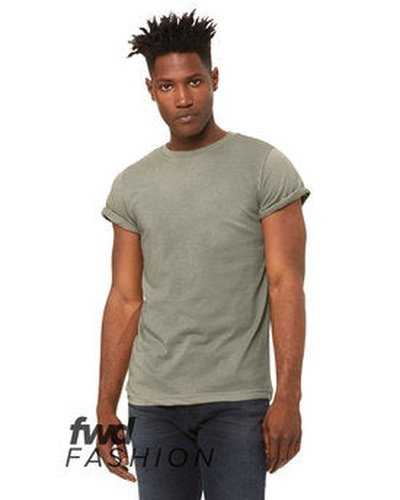 Bella + Canvas 3004C Fwd Fashion Unisex Jersey Rolled Cuff T-Shirt - Heather Stone - HIT a Double