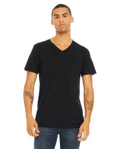 Bella + Canvas 3005 Unisex Jersey Short-Sleeve V-Neck T-Shirt - Vintage Black - HIT a Double