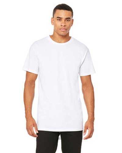 Bella + Canvas 3006 Men's Long Body Urban T-Shirt - White - HIT a Double