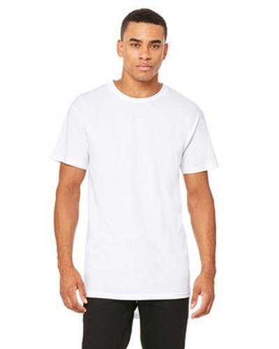 Bella + Canvas 3006 Men's Long Body Urban T-Shirt - White - HIT a Double