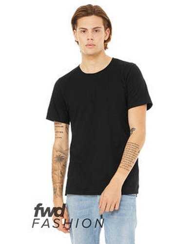 Bella + Canvas 3011C Fwd Fashion Men's Split Hem T-Shirt - Black - HIT a Double