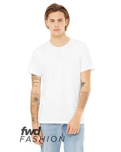 Bella + Canvas 3011C Fwd Fashion Men's Split Hem T-Shirt - White - HIT a Double