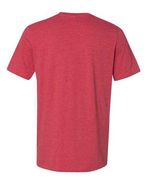 Bella + Canvas 3021 Jersey Pocket Tee - Heather Red Deep Heather - HIT a Double
