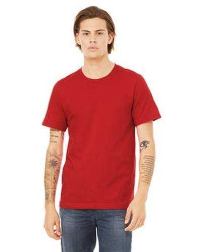 Bella + Canvas 3091 Unisex Heavyweight 55 oz Crew T-Shirt - Red - HIT a Double