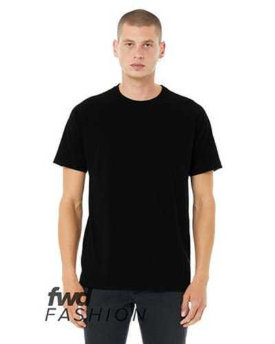 Bella + Canvas 3201 Fwd Fashion Men&#39;s Heather CVC Raglan T-Shirt - Solid Black Blend - HIT a Double