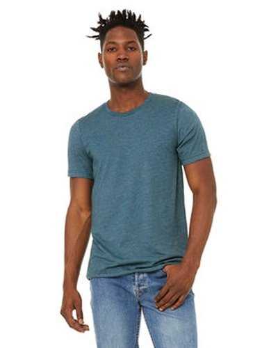 Bella + Canvas 3301C Unisex Sueded T-Shirt - Heather Deep Teal - HIT a Double