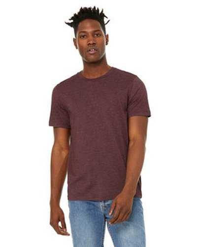 Bella + Canvas 3301C Unisex Sueded T-Shirt - Heather Maroon - HIT a Double