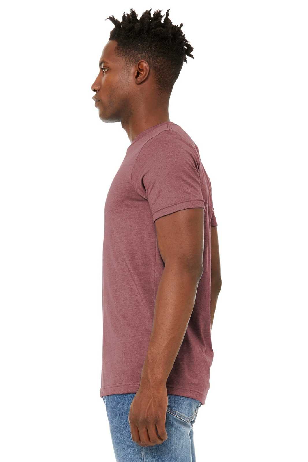Bella + Canvas 3301 Unisex Sueded Tee - Heather Mauve - HIT a Double
