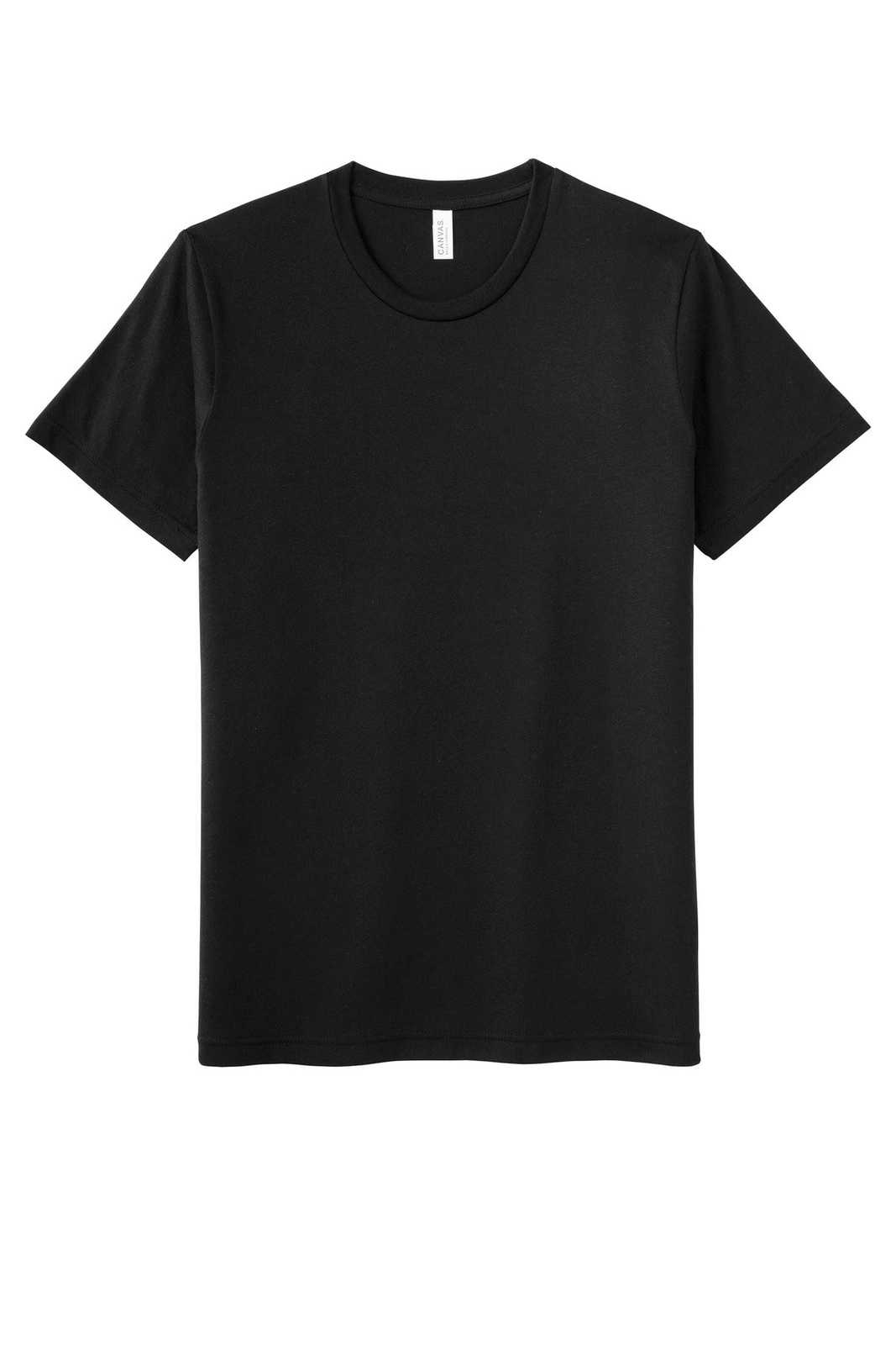 Bella + Canvas 3301 Unisex Sueded Tee - Solid Black Blend - HIT a Double