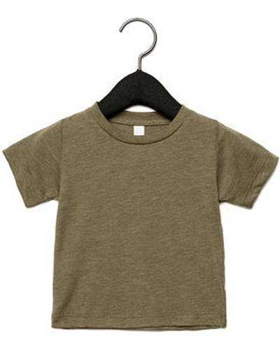 Bella + Canvas 3413B Infant Triblend Short Sleeve T-Shirt - Olive Triblend - HIT a Double