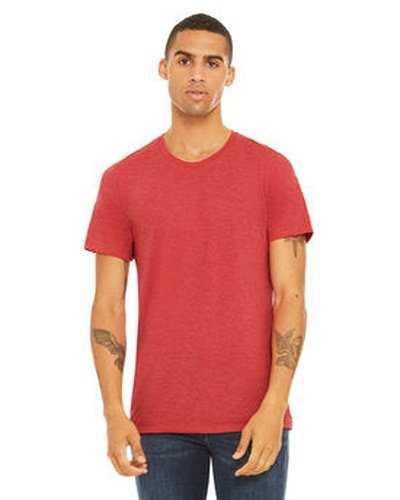 Bella + Canvas 3413C Unisex Triblend T-Shirt - Red Triblend - HIT a Double
