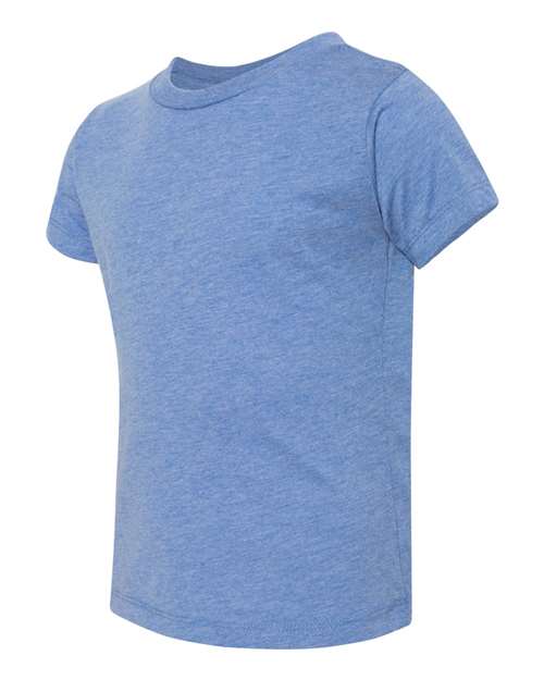 Bella + Canvas 3413T Toddler Triblend Tee - Blue Triblend - HIT a Double